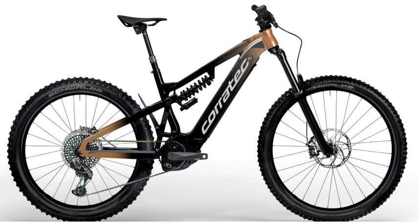 Corratec E-Power iLink180 Race 625Wh 48 cm '23  fekete/réz elektromos kerékpár