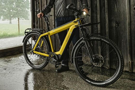 RM Supercharger GT vario HS HE53 cm '23 yellow electric bike (1250Wh, Nyon, GX, with lock bag)