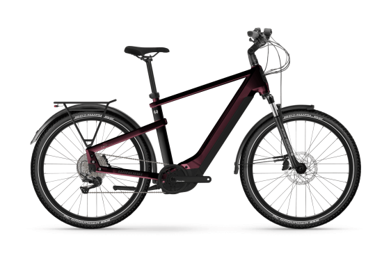 Winora Yakun X10E 625Wh HE50cm '23 burgundy electric bike