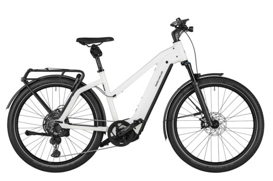 RM Charger4 Mixte GT vario HS TR53 cm '24 white electric bike (750Wh, Kiox 300, ABS, Front rack with bag, Lock bag)