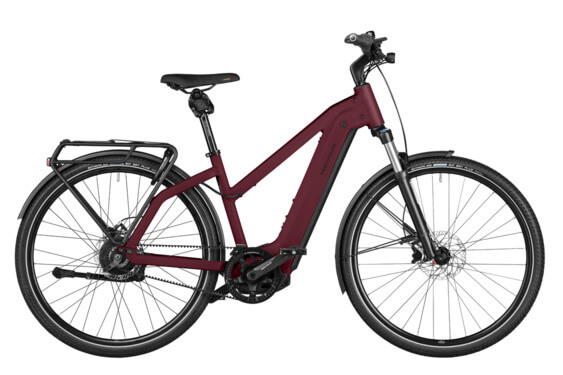 RM Charger4 Mixte vario TR49 cm '24 red electric bike (750Wh, Kiox 300 Front rack with bag, Lock bag, Comfort Kit)