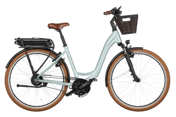 RM Swing4 vario US46 cm '24 green electric bike (500Wh, Kiox 300 Front basket, Lock with bag)