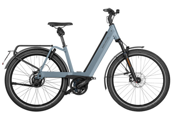 RM Nevo4 GT rohloff US43 cm '25 blue electric bike (625Wh, Cockpit, Kiox 300, Comfort kit, GX, with front luggage bag, with lock bag)