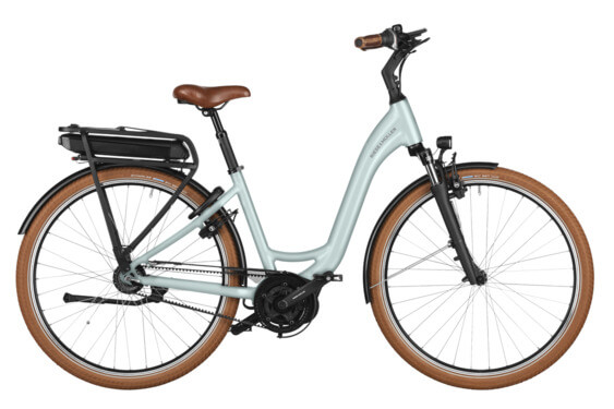 RM Swing4 silent US46 cm '25 sage colored electric bike (500Wh, Intuvia 100, lock with bag, front basket)