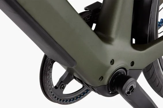 RM UBN Five silent HE51 cm '22 zöld elektromos kerékpár (rugós villa és nyeregcső, comfort kit, Abus vázzár)